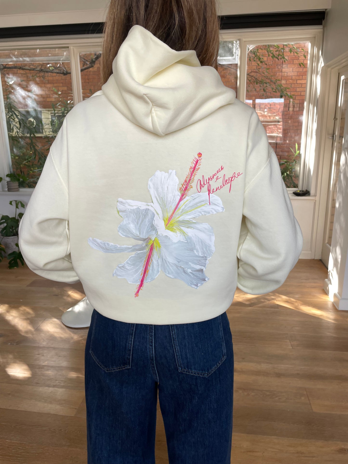 Butter hibiscus hoodie