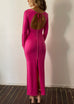 Contrast Maxi - Neon pink with contrast white stitching